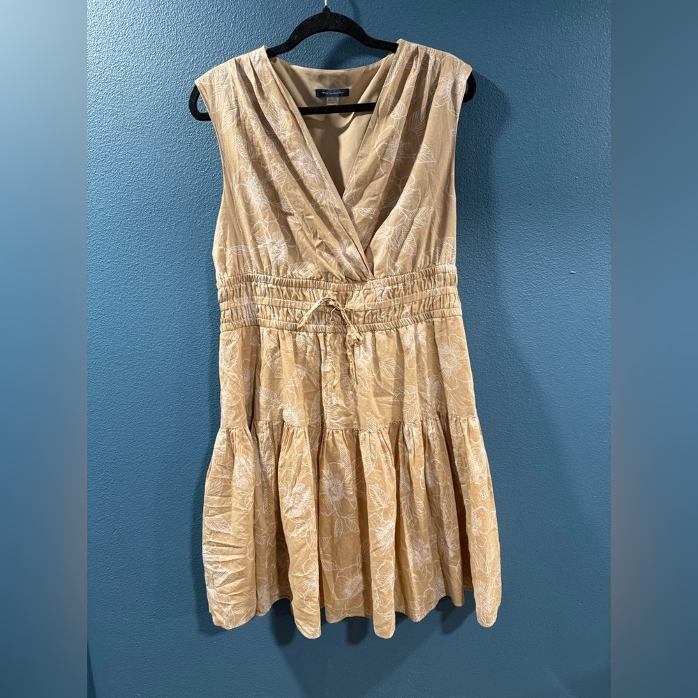 Tommy Hilfiger Beige Floral Mini Dress
